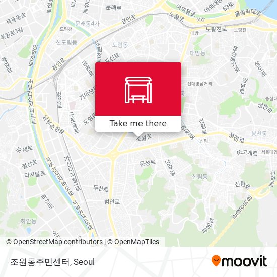 조원동주민센터 map