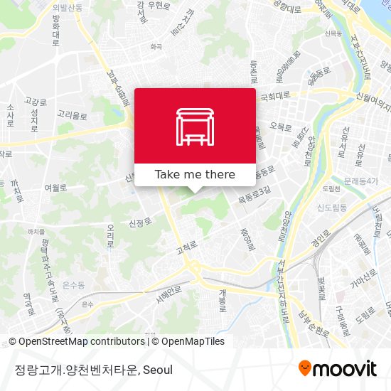 정랑고개.양천벤처타운 map