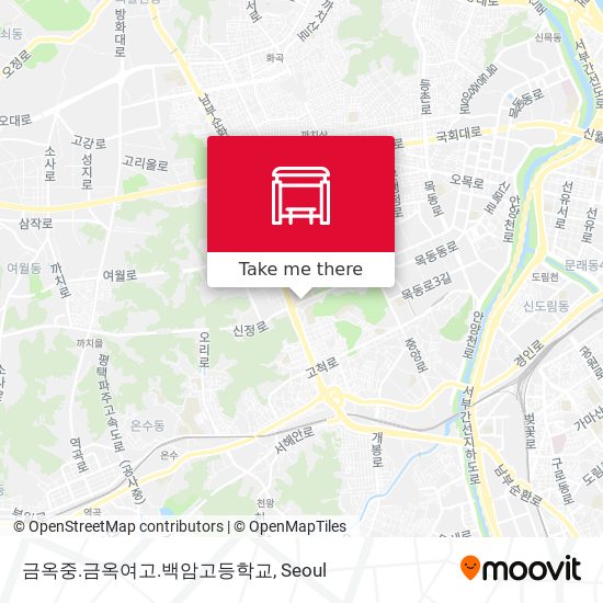 금옥중.금옥여고.백암고등학교 map