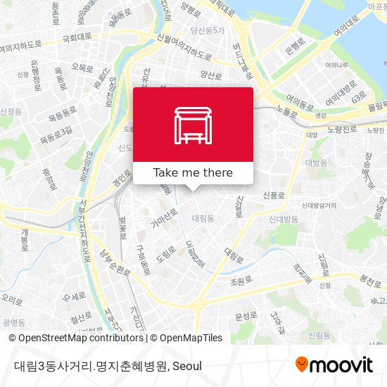대림3동사거리.명지춘혜병원 map
