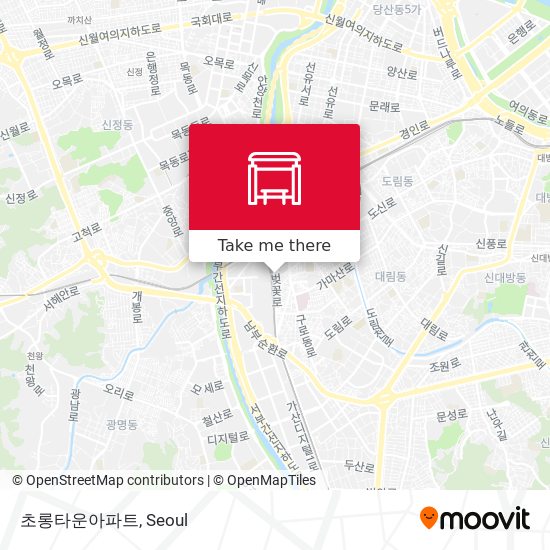 초롱타운아파트 map