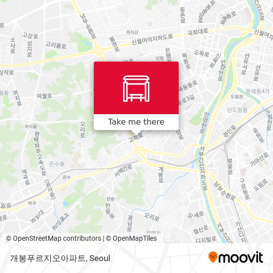 개봉푸르지오아파트 map