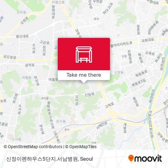 신정이펜하우스5단지.서남병원 map