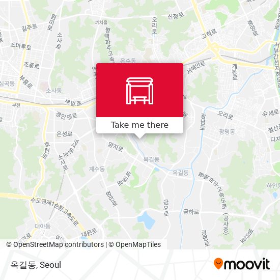 옥길동 map