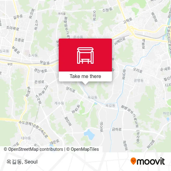 옥길동 map