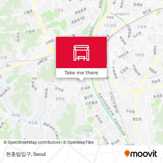 현충탑입구 map