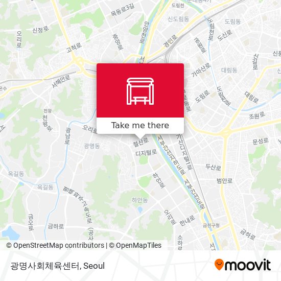 광명사회체육센터 map