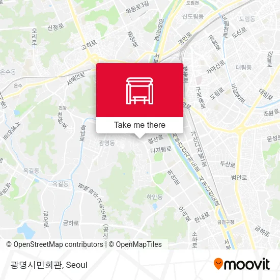 광명시민회관 map