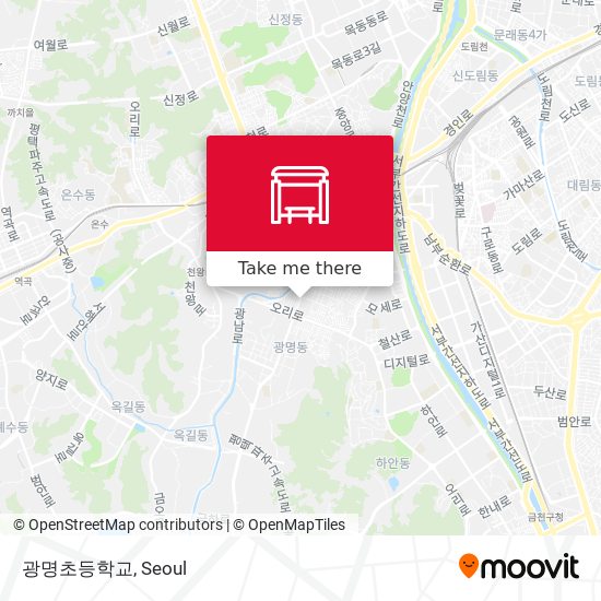 광명초등학교 map