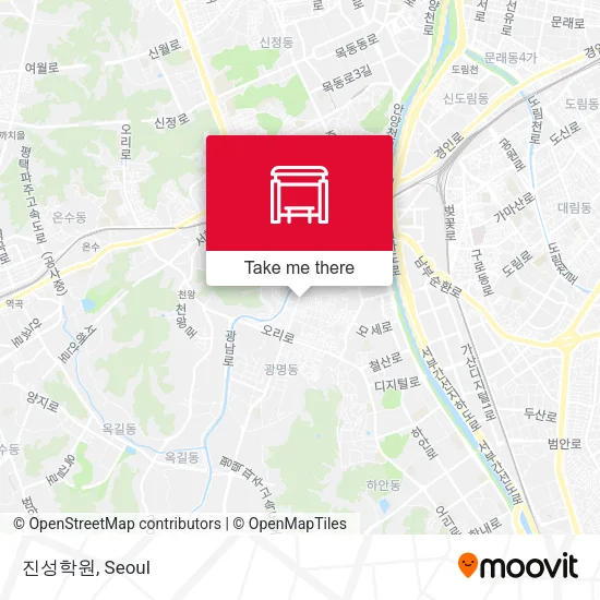 진성학원 map