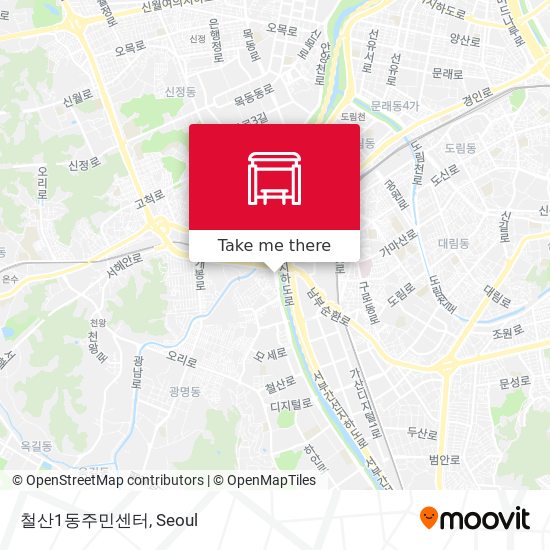 철산1동주민센터 map