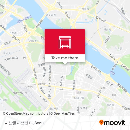 서남물재생센터 map
