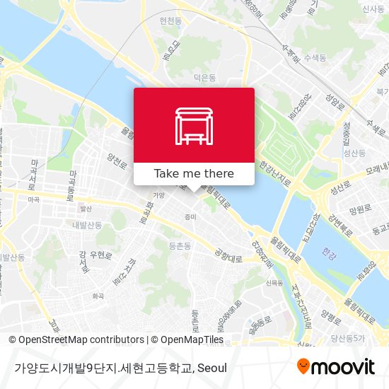 가양도시개발9단지.세현고등학교 map