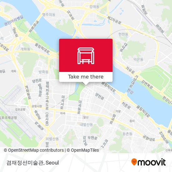 겸재정선미술관 map