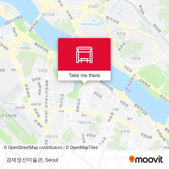 겸재정선미술관 map