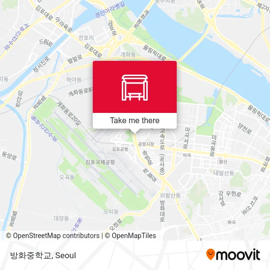 방화중학교 map
