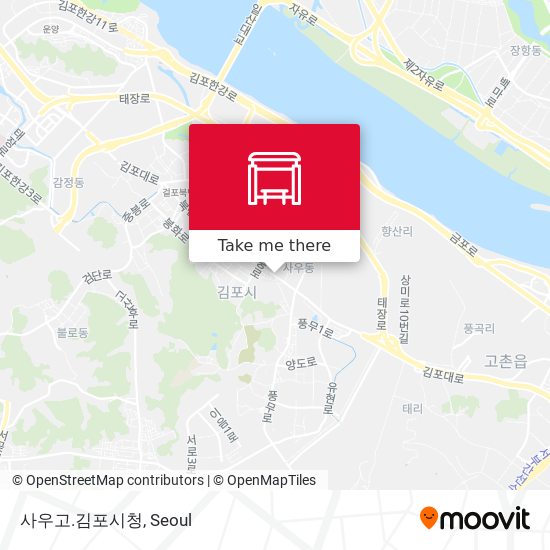 사우고.김포시청 map