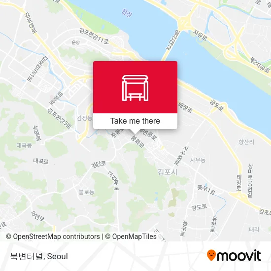북변터널 map