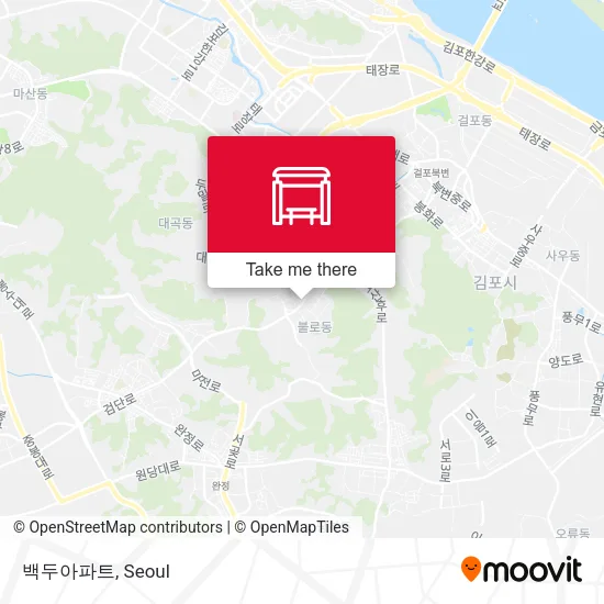 백두아파트 map