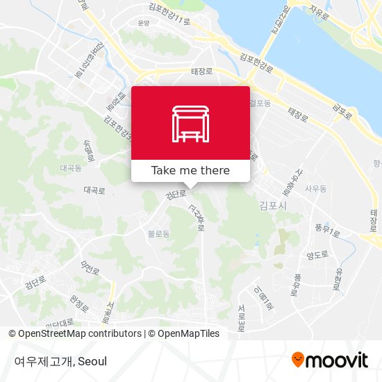 여우제고개 map
