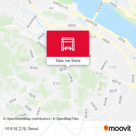 여우제고개 map
