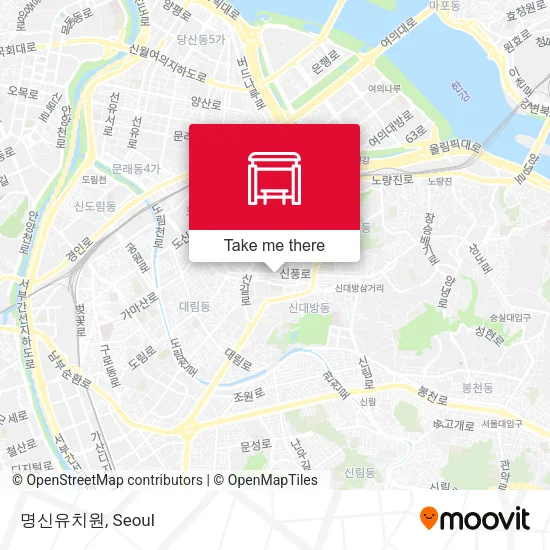 명신유치원 map