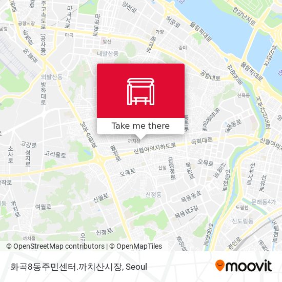 화곡8동주민센터.까치산시장 map