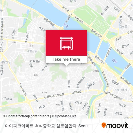 아이파크아파트.백석중학교.실로암안과 map