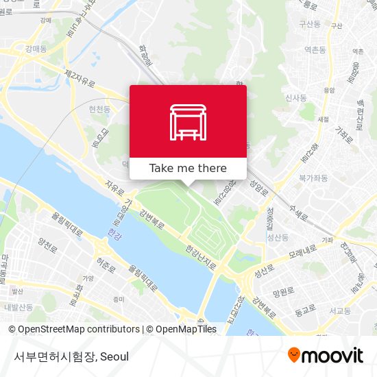 서부면허시험장 map