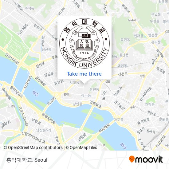 홍익대학교 map