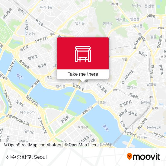 신수중학교 map