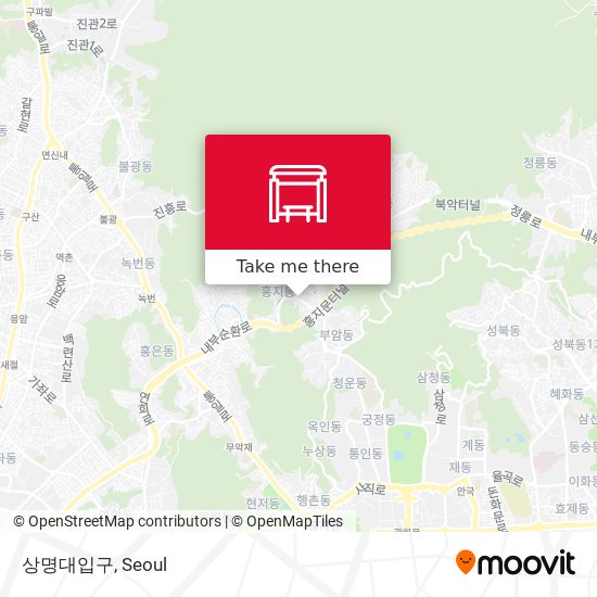 상명대입구 map