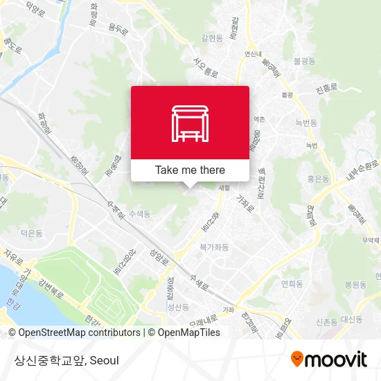 상신중학교앞 map