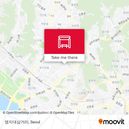 명지대삼거리 map