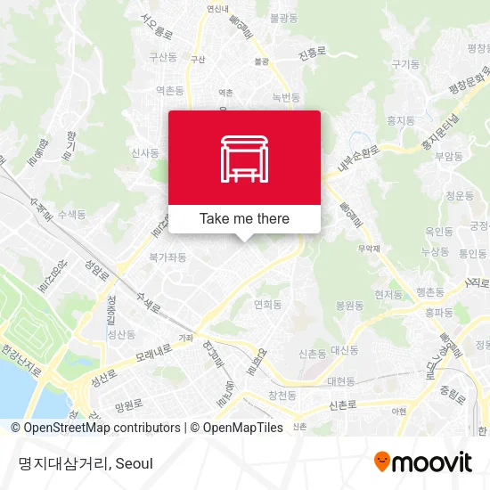 명지대삼거리 map
