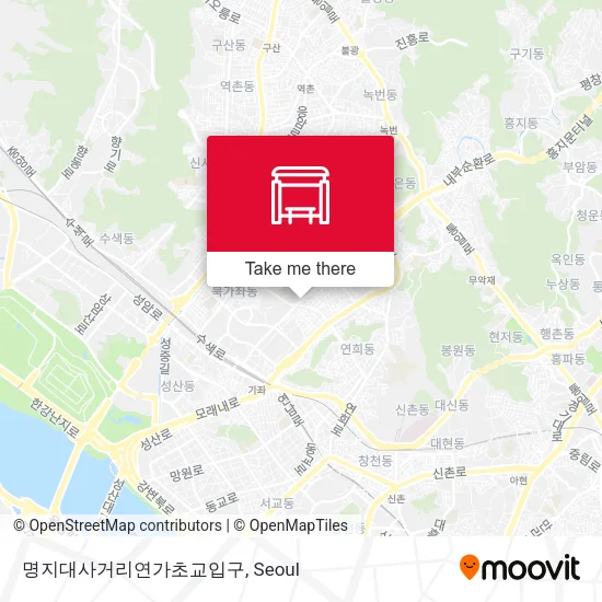 명지대사거리연가초교입구 map