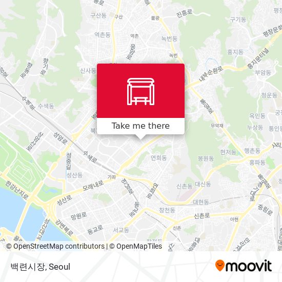 백련시장 map