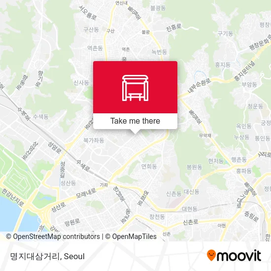 명지대삼거리 map
