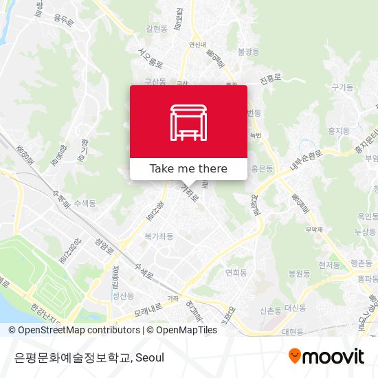 은평문화예술정보학교 map