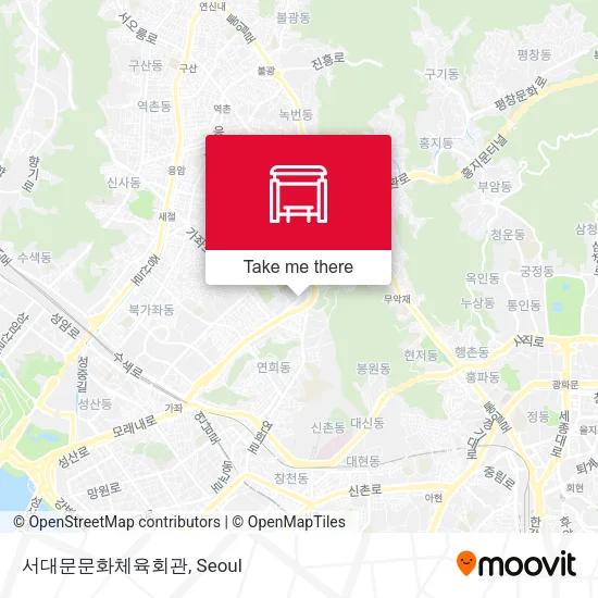 서대문문화체육회관 map