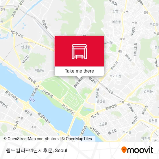 월드컵파크4단지후문 map