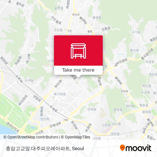 충암고교앞.대주피오레아파트 map