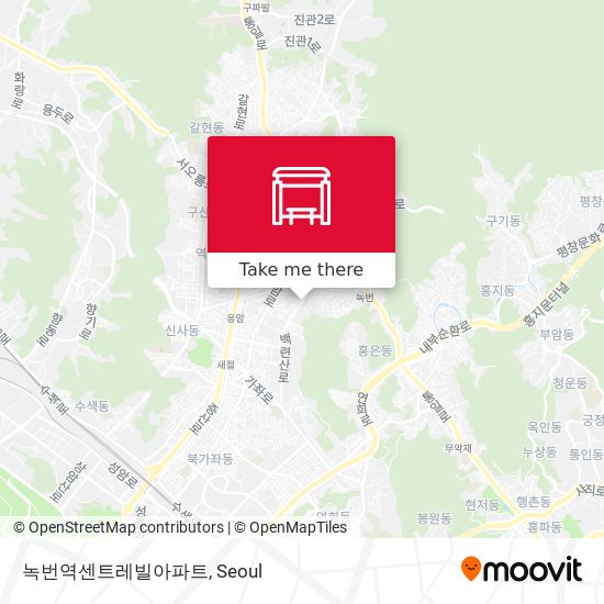 녹번역센트레빌아파트 map