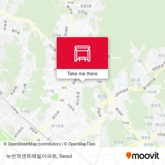 녹번역센트레빌아파트 map