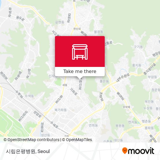 시립은평병원 map