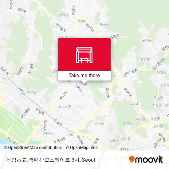 응암초교.백련산힐스테이트 3차 map