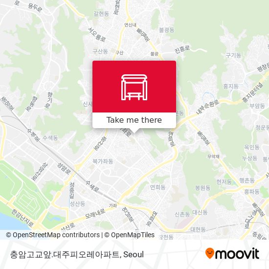 충암고교앞.대주피오레아파트 map