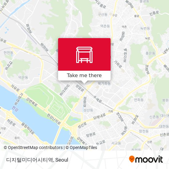 디지털미디어시티역 map