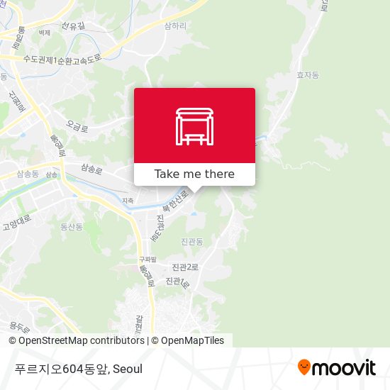 푸르지오604동앞 map