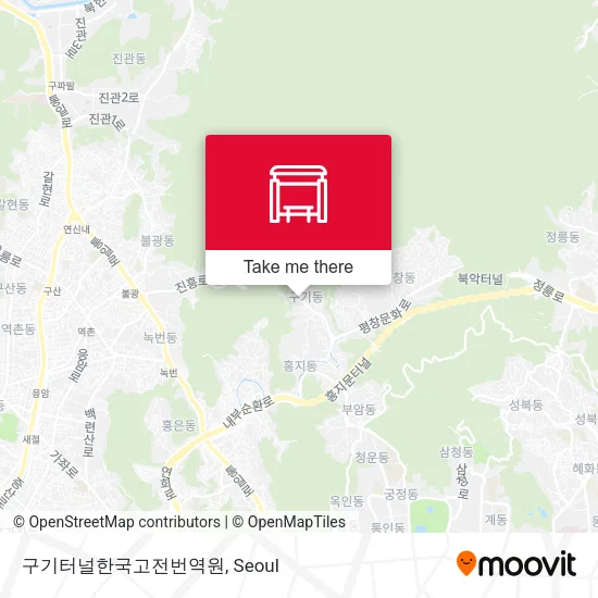 구기터널한국고전번역원 map